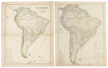 (SOUTH AMERICA.) Group of 6 eighteenth-and-nineteenth-century engraved maps